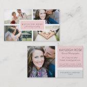 Fotografie-Collagen-Visitenkarte Visitenkarte (Vorne/Hinten)