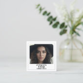 Fotografie Custom QR Quadratische Visitenkarte (Stehend Vorderseite)