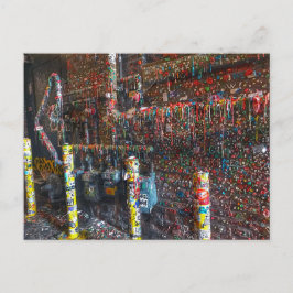 Fotografie der berüchtigten Mauer von Seattle Postkarte