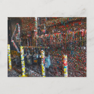 Fotografie der berüchtigten Mauer von Seattle Postkarte