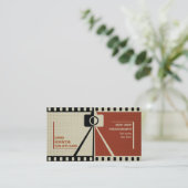 Fotografie der Fotografie schwarz, beige Visitenkarte (Stehend Vorderseite)