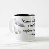 Fotografie der Inspirationsfreundlichkeits-Schnees Zweifarbige Tasse (Vorderseite Links)