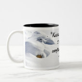 Fotografie der Inspirationsfreundlichkeits-Schnees Zweifarbige Tasse (Links)