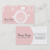 Fotografie der Kamera-Visitenkarte-| Visitenkarte (Vorne/Hinten)