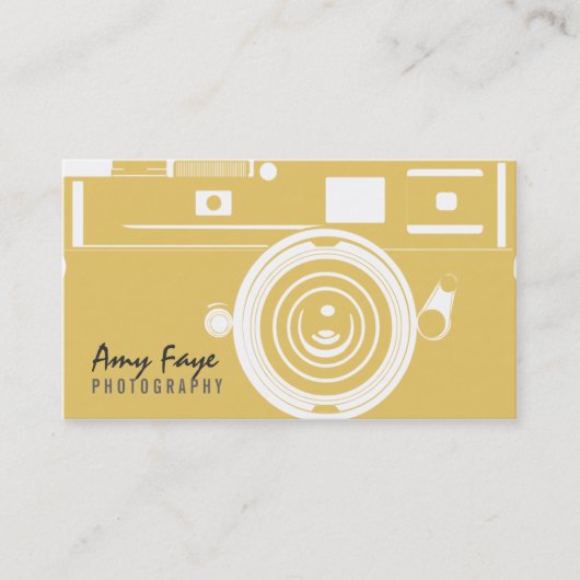 Fotografie der Kamera-Visitenkarte-| Visitenkarte (Vorderseite)