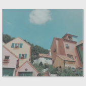 FOTOGRAFIE DER KONKRETEN HÄUSER GESCHENKPAPIER (Flach)