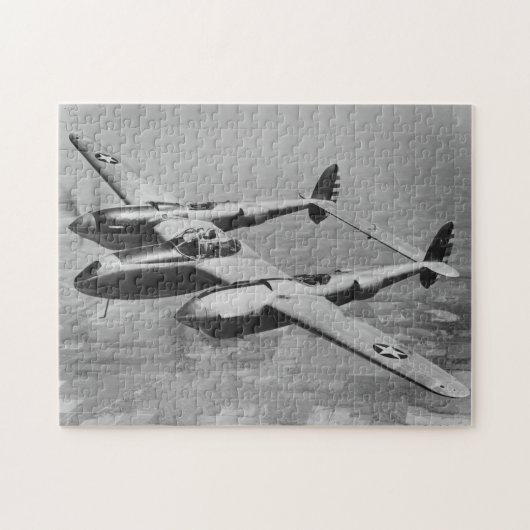Fotografie der P-38-Blitze zur Kriegszeit Puzzle (Horizontal)