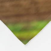 Fotografie der Pfauenfeder Fleecedecke (Ecke)
