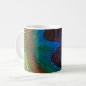 Fotografie der Pfauenfeder Kaffeetasse (Vorderseite Links)