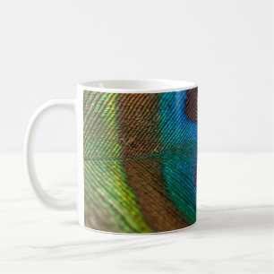 Fotografie der Pfauenfeder Kaffeetasse