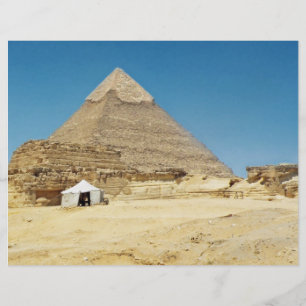 Fotografie der Pyramiden von Giza Flyer