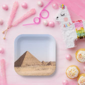Fotografie der Pyramiden von Giza Pappteller (Party)