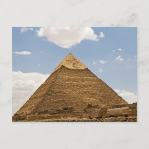 Fotografie der Pyramiden von Giza Postkarte