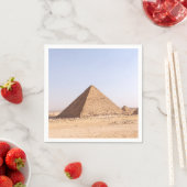 Fotografie der Pyramiden von Giza Serviette (Beispiel)