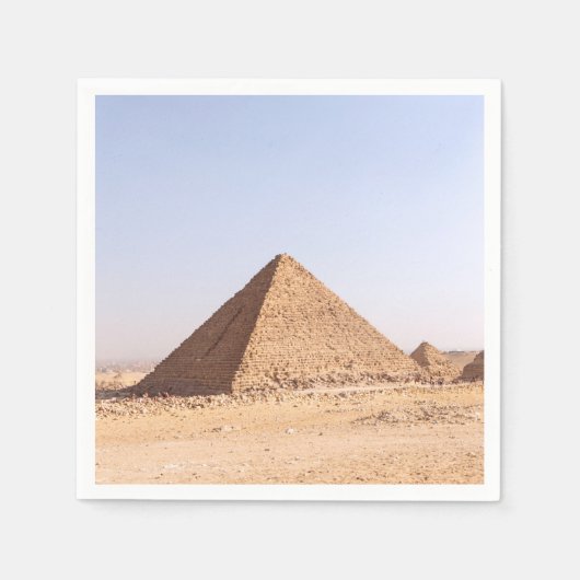 Fotografie der Pyramiden von Giza Serviette (Vorderseite)