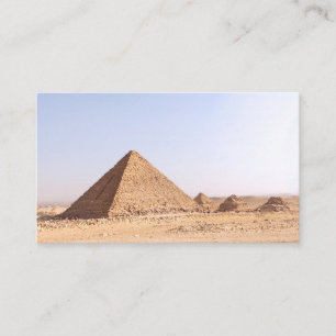 Fotografie der Pyramiden von Giza Visitenkarte