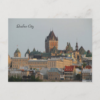 Fotografie der schönen Skyline von Quebec City Postkarte