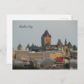 Fotografie der schönen Skyline von Quebec City Postkarte (Vorne/Hinten)