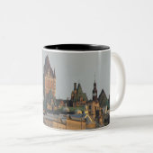 Fotografie der schönen Skyline von Quebec City Zweifarbige Tasse (VorderseiteRechts)
