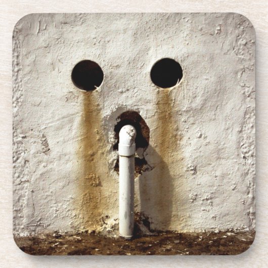 Fotografie der städtischen Wasserleitung Getränkeuntersetzer (Vorderseite)