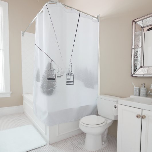 FOTOGRAFIE DES KABELAUTOS DUSCHVORHANG (Beispiel)