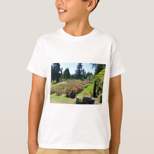 Fotografie des Rosen-Gartens, Portland, Oregon T-Shirt (Vorderseite)