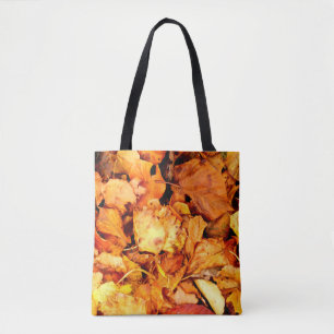 Fotografie - DRY AUTUMN LEAVES + Ihre Ideen Tasche