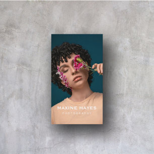Fotografie-Editorial Minimalistisch Modern Elegant Visitenkarte