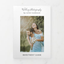 Fotografie Elegante Pastel Blue Trifold Broschüre