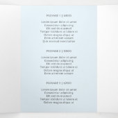 Fotografie Elegante Pastel Blue Trifold Broschüre (Innenseite Mitte)