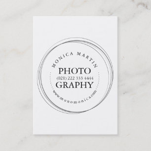 Fotografie Fachmann reduziert Visitenkarte