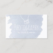 Fotografie Fotograf Kamera Elegante Wasserfarbe Visitenkarte (Vorderseite)