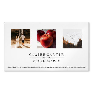 Fotografie Fotografenportfolio Magnetische Visitenkarte