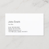 Fotografie Fotografie Minimalistisch Visitenkarte (Rückseite)