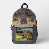 Fotografie für amerikanische Alligatoren Bedruckter Rucksack (Vorderseite)