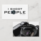 Fotografie für Fotografen Videographen Visitenkarte (Vorne/Hinten)