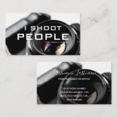 Fotografie für Fotografen Videographen Visitenkarte (Vorne/Hinten)