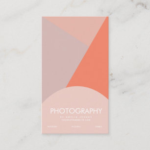 Fotografie-Geschäft Vier-Ton-Colorblock Visitenkarte