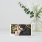 Fotografie-Geschäfts-Single-Foto Visitenkarte (Stehend Vorderseite)