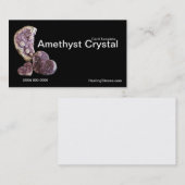 Fotografie Godes Amethyst Crystal Template Visitenkarte (Vorne/Hinten)