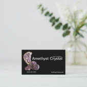 Fotografie Godes Amethyst Crystal Template Visitenkarte (Stehend Vorderseite)
