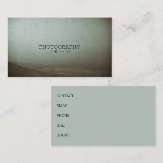 Fotografie Große Vintage Landschaft Landschaftlich Visitenkarte (Vorne/Hinten)