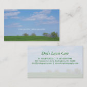 Fotografie-grünes Gras-Visitenkarte-Natur Visitenkarte (Vorne/Hinten)