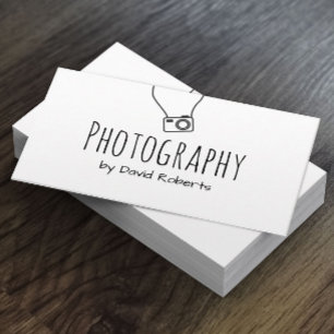 Fotografie Handschrift Minimalistisch Visitenkarte