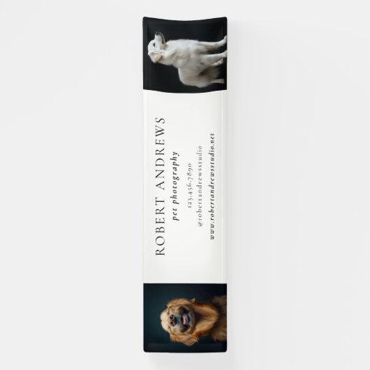 Fotografie-Hunde-Geschäftsfoto-Vorlage Banner (Vertikal)