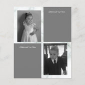 Fotografie - Ihr Logo-Menü mit grauem Marmor (Rückseite)