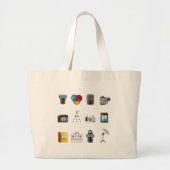 Fotografie-Ikone Jumbo Stoffbeutel (Vorne)