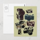 Fotografie in Not geratene Retrokamera Postkarte (Vorne/Hinten)