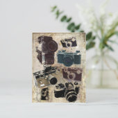 Fotografie in Not geratene Retrokamera Postkarte (Stehend Vorderseite)