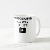 Fotografie ist eine Lebensart Kaffeetasse (VorderseiteRechts)